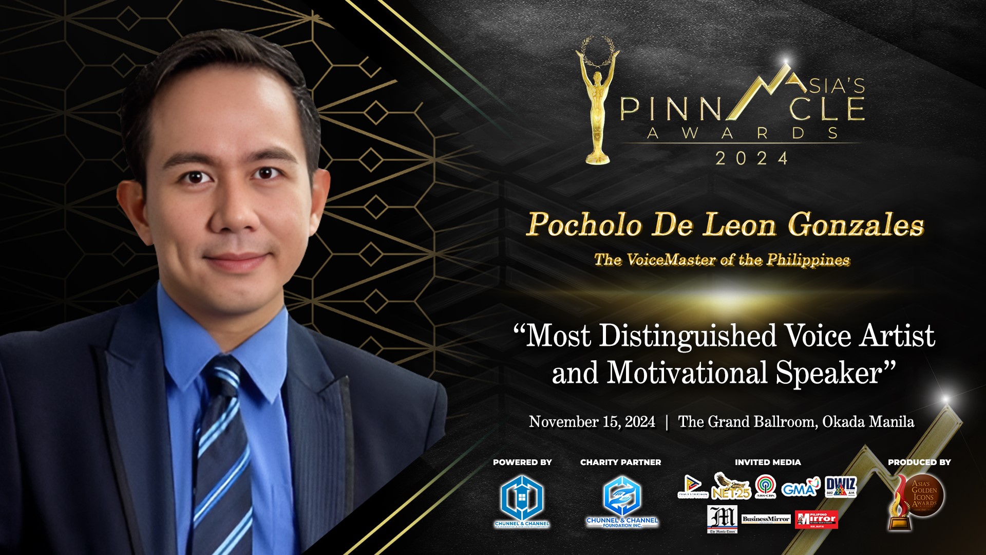 Asia's Pinnacle Awards 2024 - Most Distinguished Voice Artist and Motivational Speaker